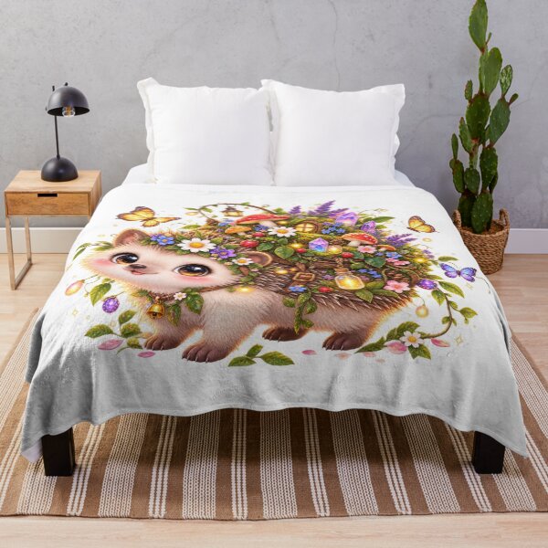 Item preview, Enchanted Forest Hedgehog Cottage designed and sold by jgvisualarts.