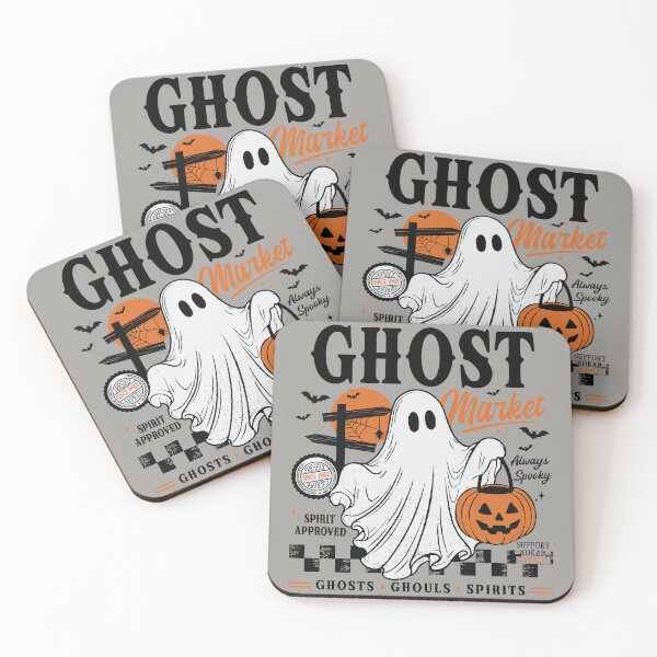 Item preview, Retro Ghost Market Halloween Spooky Vibes designed and sold by RinrinDesigns.