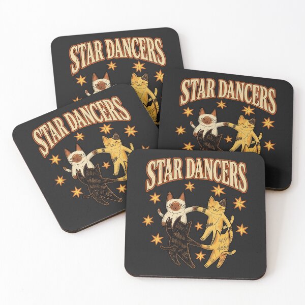 Item preview, Star Dancers Cute Retro Cats Dancing Vintage designed and sold by JapanSHP7.
