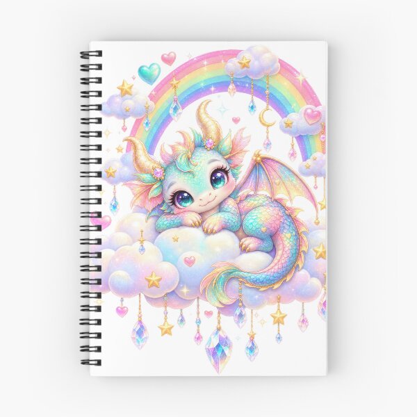 Item preview, Pastel Rainbow Baby Dragon Clouds designed and sold by jgvisualarts.