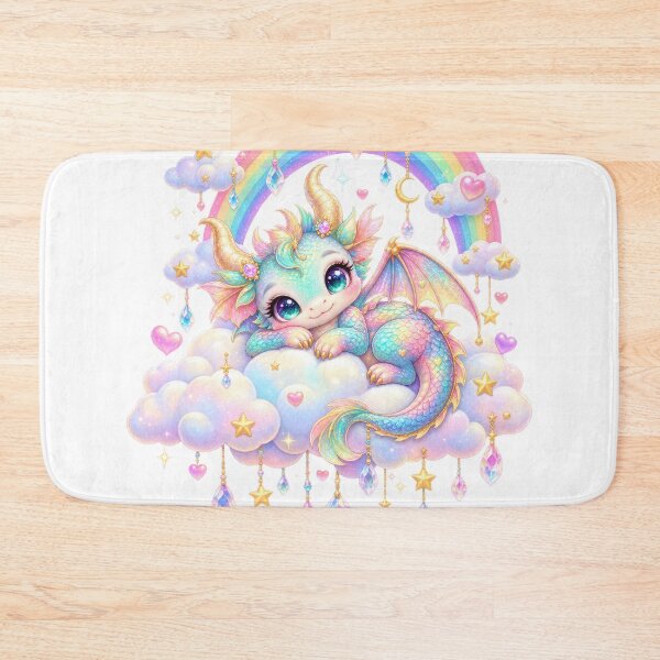 Item preview, Pastel Rainbow Baby Dragon Clouds designed and sold by jgvisualarts.