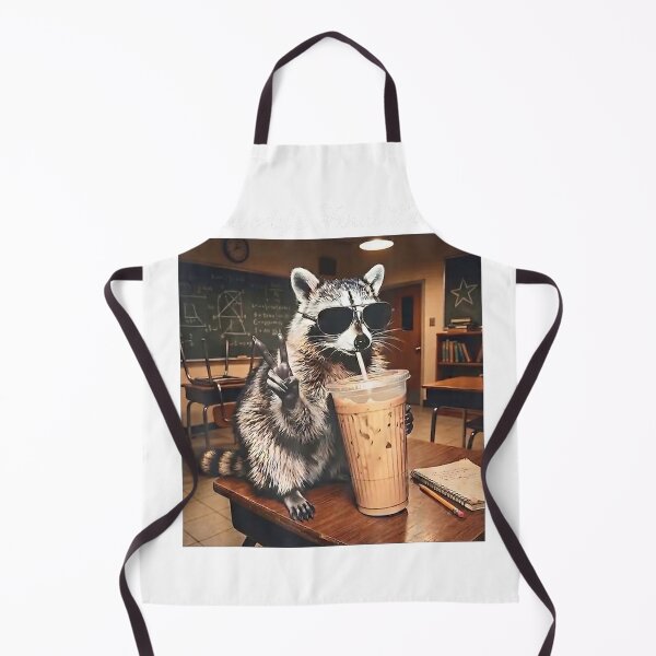 Item preview, Somebodys Feral Teacher Funny Raccoon Retro Coffee T-Shirt designed and sold by gidget-gadget.