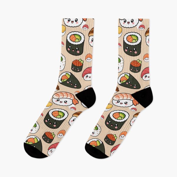 Item preview, Diseño de sushi kawaii designed and sold by lotsofniches.