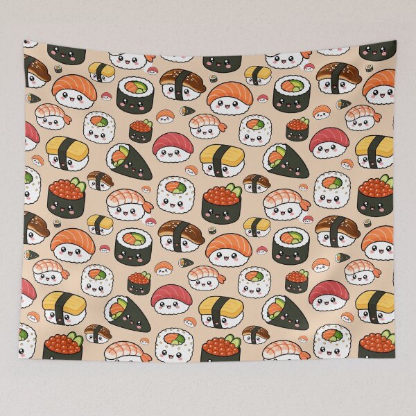 Item preview, Kawaii sushi design designed and sold by lotsofniches.