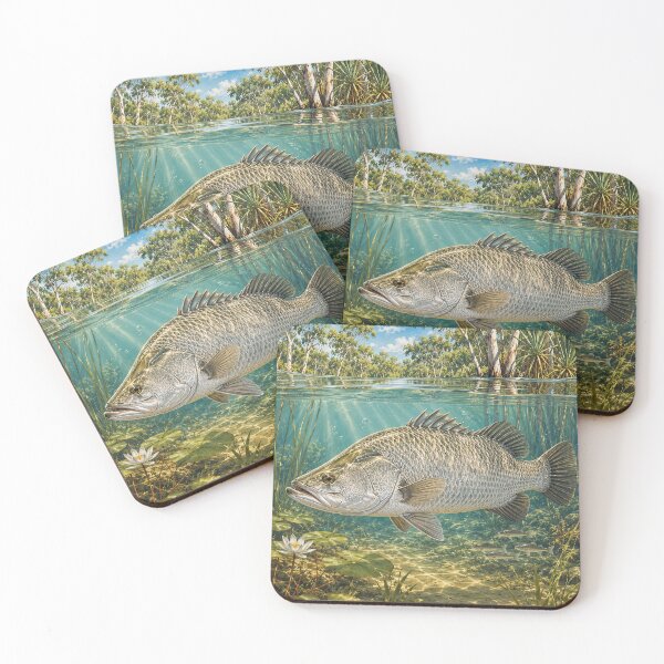 Item preview, Barramundi in a Tropical Billabong designed and sold by Pixel Junkies Studio.