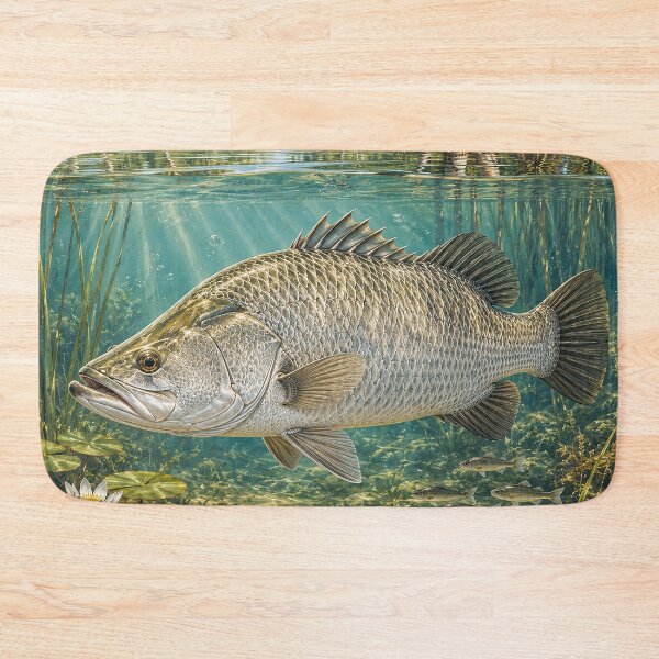 Item preview, Barramundi in a Tropical Billabong designed and sold by Pixel Junkies Studio.