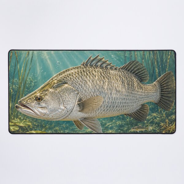 Item preview, Barramundi in a Tropical Billabong designed and sold by Pixel Junkies Studio.