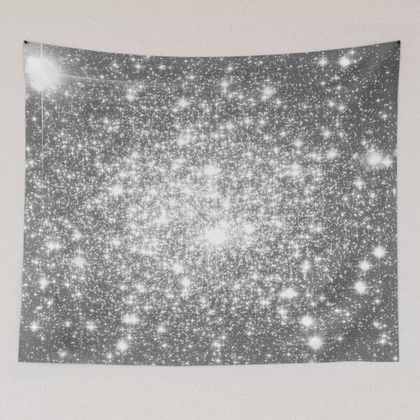 Item preview, Silver Gray Galaxy Sparkle Stars Space Design designed and sold by 2sweetsDesign.