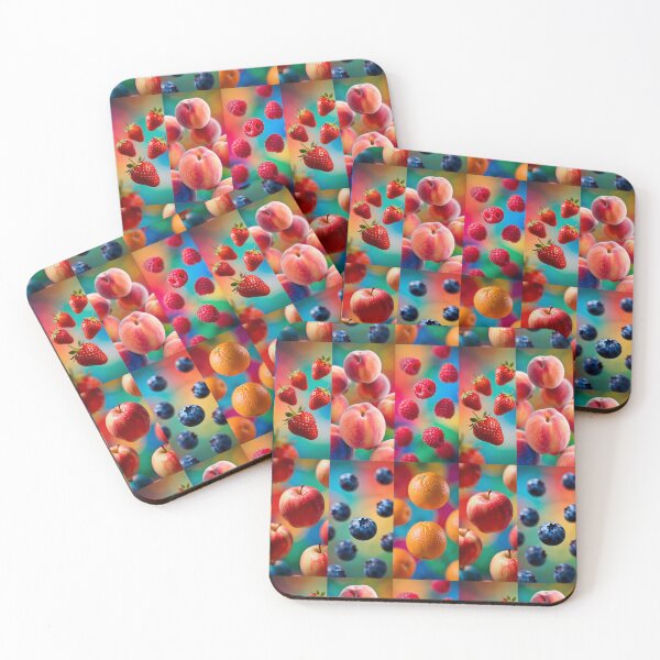 Item preview, Fruit, Collage, Peach, Raspberries, Blueberries, Strawberries, Orange, Apple designed and sold by 4gottenlore.