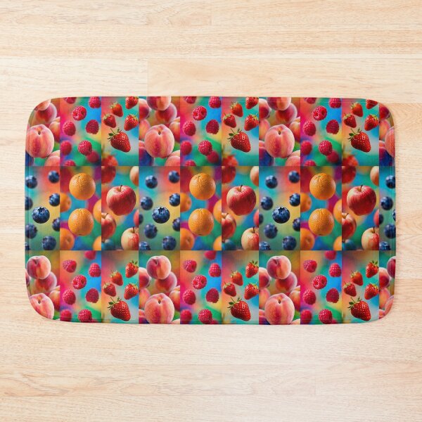 Item preview, Fruit, Collage, Peach, Raspberries, Blueberries, Strawberries, Orange, Apple designed and sold by 4gottenlore.