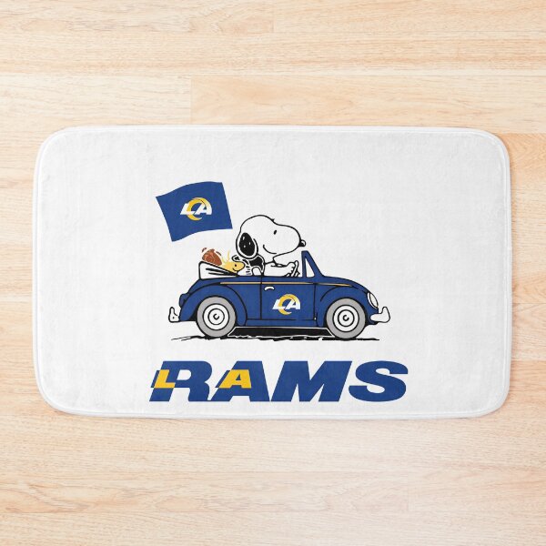 Item preview, Snoopy Drives Los Anger RAMS Car Flag designed and sold by WildMyth.