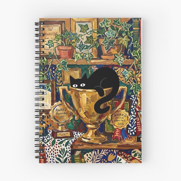 Item preview, Funny Black Cat Squeezing Into Trophy Matisse Style Poster designed and sold by DuckOddity.