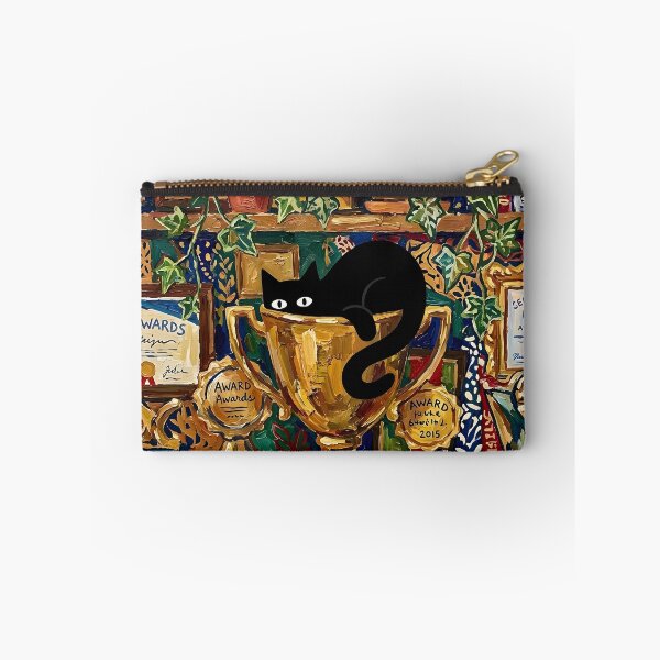 Item preview, Funny Black Cat Squeezing Into Trophy Matisse Style Poster designed and sold by DuckOddity.