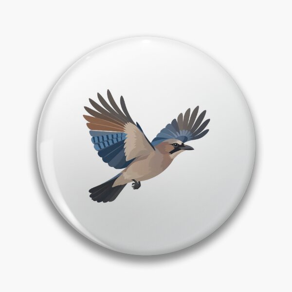 Item preview, Minimalist Eurasian Jay In Flight Nature Bird Illustration designed and sold by Wildfeatherlab1.