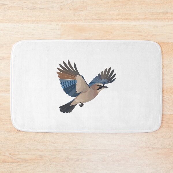 Item preview, Minimalist Eurasian Jay In Flight Nature Bird Illustration designed and sold by Wildfeatherlab1.