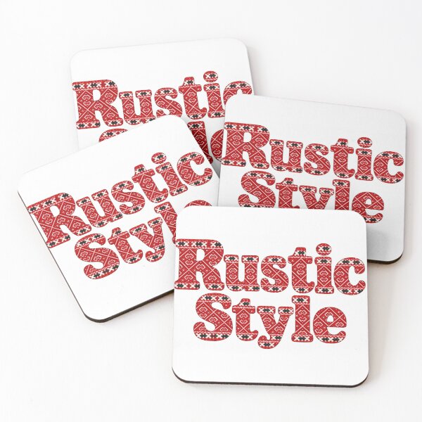 Item preview, Rustic Style Red Folk Pattern designed and sold by DansCreations42.