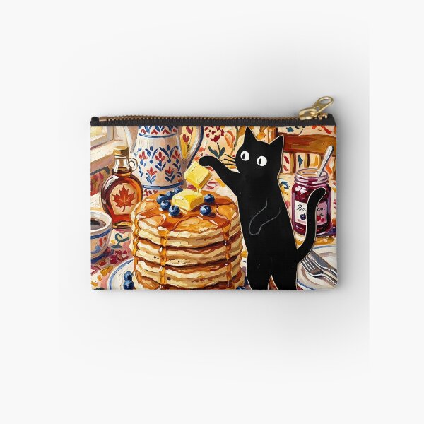 Item preview, Mischievous Black Cat Smacking Butter off Pancakes Matisse Print designed and sold by DuckOddity.