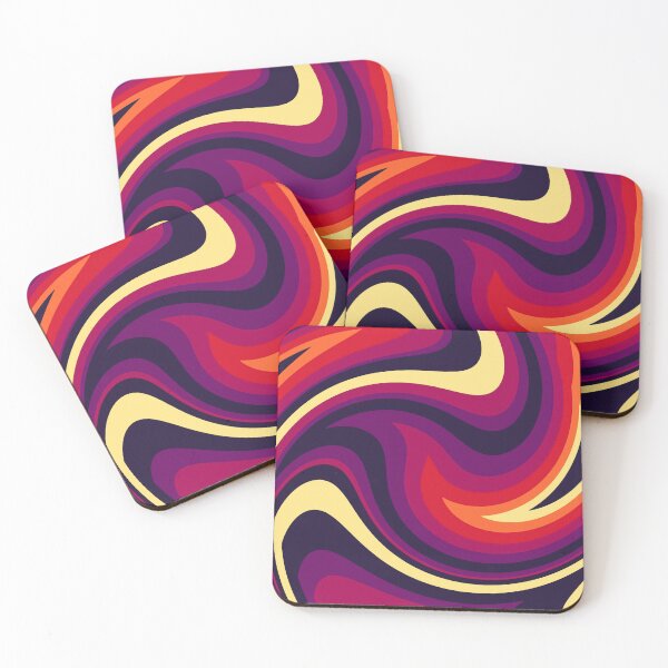 Item preview, Retro 60s and 70s Purple Groovy Twirl designed and sold by Lovemountain.