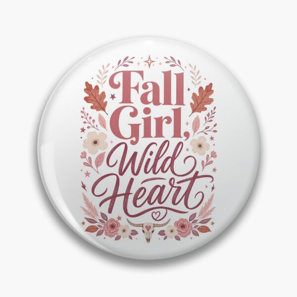 Item preview, Fall Girl, Wild Heart | Cute Fall Design for Women | Autumn Girl Gift designed and sold by PrintSparkDesigns.