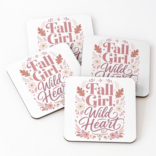 Item preview, Fall Girl, Wild Heart | Cute Fall Design for Women | Autumn Girl Gift designed and sold by PrintSparkDesigns.