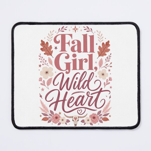 Item preview, Fall Girl, Wild Heart | Cute Fall Design for Women | Autumn Girl Gift designed and sold by PrintSparkDesigns.