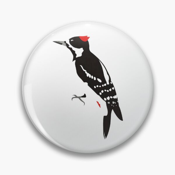 Item preview, Minimalist Woodpecker On Tree Graphic Nature Art Illustration designed and sold by Wildfeatherlab1.