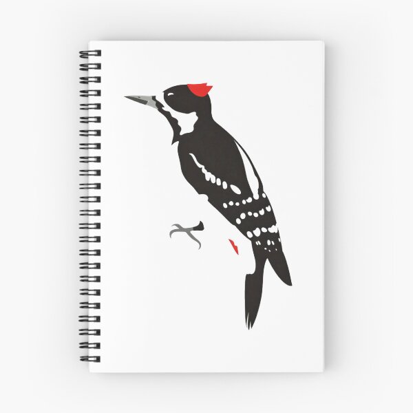 Item preview, Minimalist Woodpecker On Tree Graphic Nature Art Illustration designed and sold by Wildfeatherlab1.