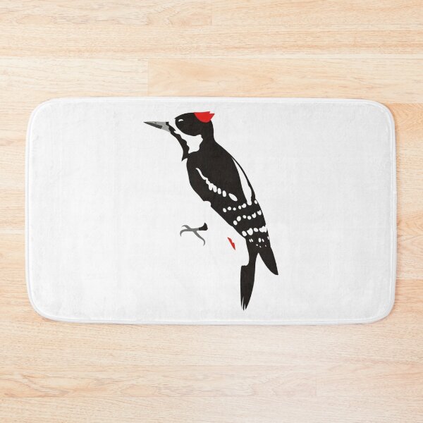 Item preview, Minimalist Woodpecker On Tree Graphic Nature Art Illustration designed and sold by Wildfeatherlab1.