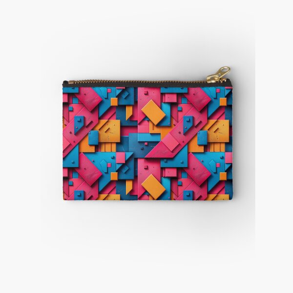 Item preview, Vibrant 3D Geometric Block Abstract Pattern designed and sold by NTGUILTY.