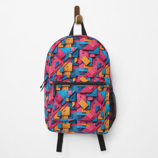 Item preview, Vibrant 3D Geometric Block Abstract Pattern designed and sold by NTGUILTY.