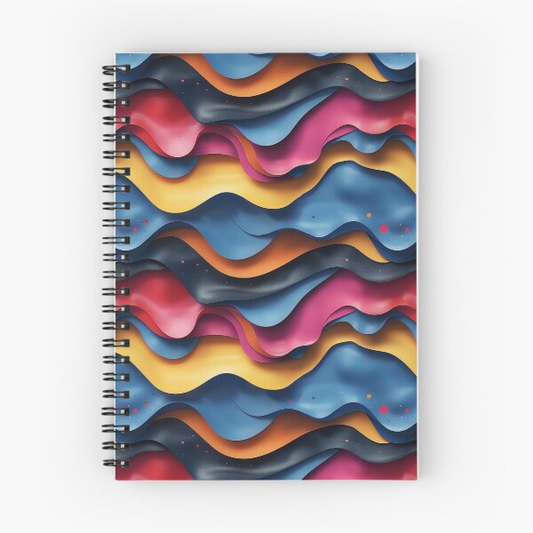 Item preview, Vibrant 3D Wavy Fluid Abstract Pattern designed and sold by NTGUILTY.