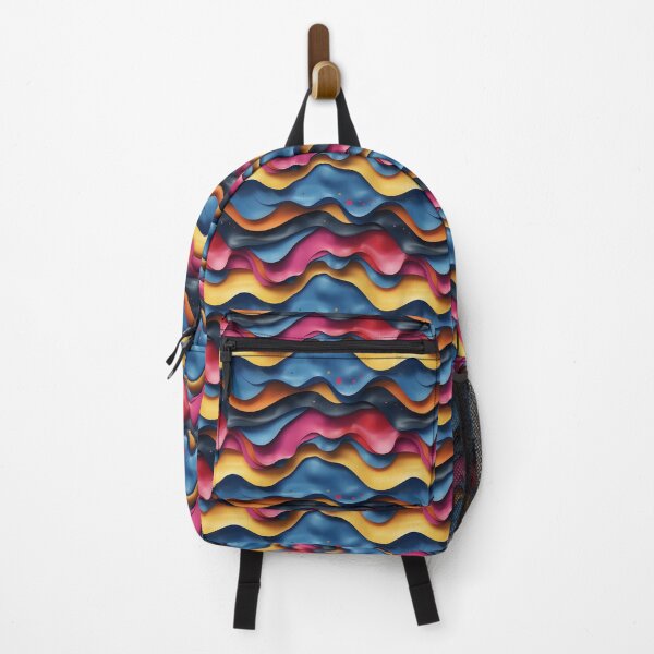 Item preview, Vibrant 3D Wavy Fluid Abstract Pattern designed and sold by NTGUILTY.