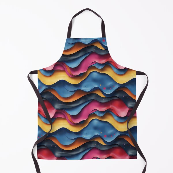 Item preview, Vibrant 3D Wavy Fluid Abstract Pattern designed and sold by NTGUILTY.