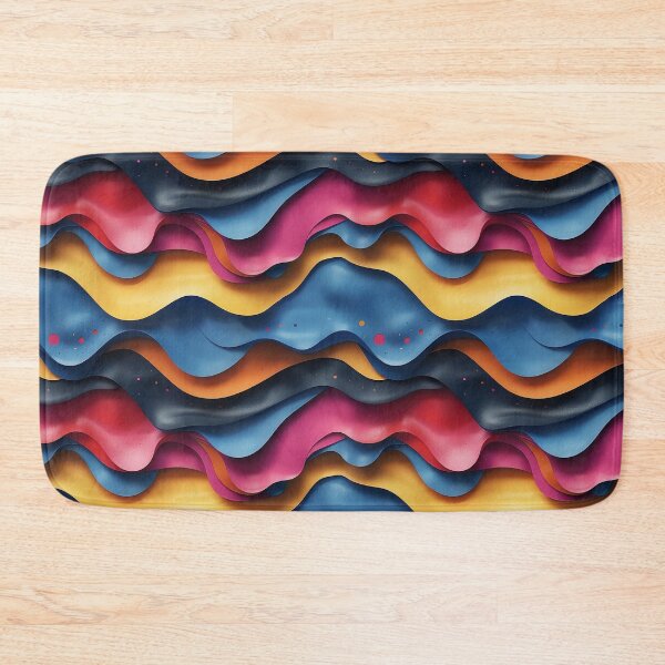 Item preview, Vibrant 3D Wavy Fluid Abstract Pattern designed and sold by NTGUILTY.