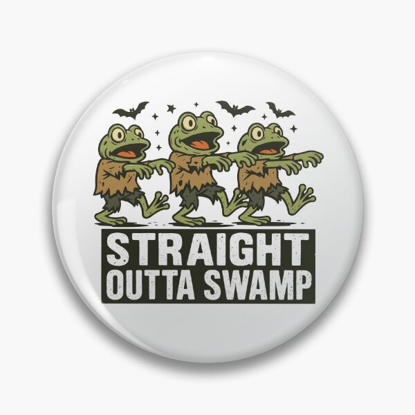 Item preview, Cute Halloween Ghost Frog Shirt, Straight Outta Swamp designed and sold by flory-baff-mint.