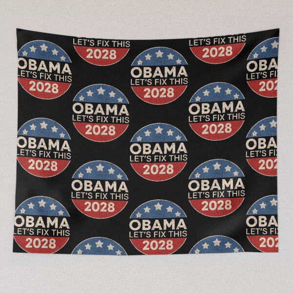 Item preview, Obama 2028 3Rd Term Let'S Fix This Retro Button Obama 2028 designed and sold by PillowCatStudio.