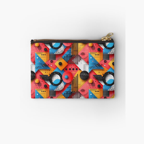 Item preview, Vibrant Retro Memphis Style Geometric Pattern designed and sold by NTGUILTY.