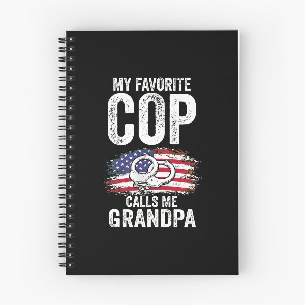 Item preview, My Favorite Cop Calls Me Grandpa American Flag Handcuffs designed and sold by rhymjqvinci.