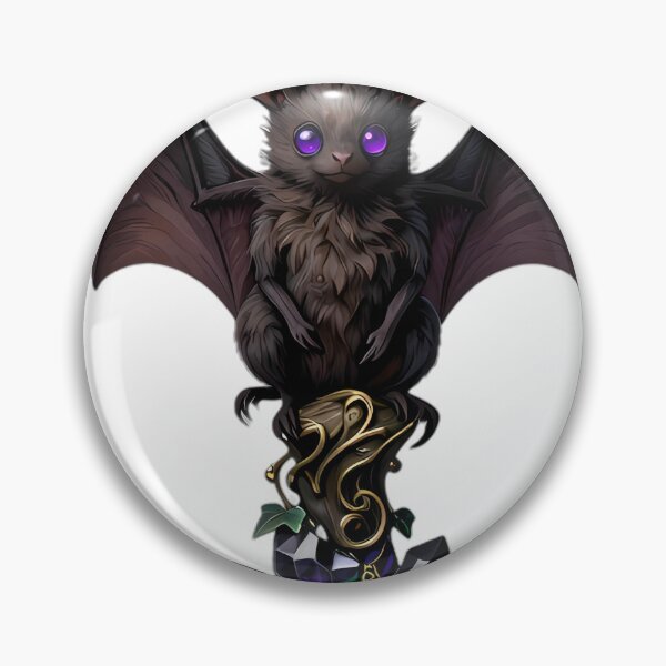 Item preview, Gothic Long Eared Bat Amethyst Ivy designed and sold by IllumeInk.