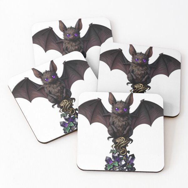 Item preview, Gothic Long Eared Bat Amethyst Ivy designed and sold by IllumeInk.