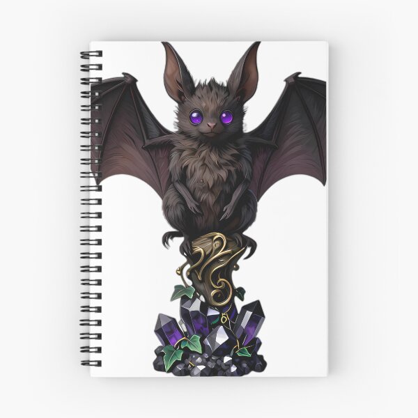 Item preview, Gothic Long Eared Bat Amethyst Ivy designed and sold by IllumeInk.