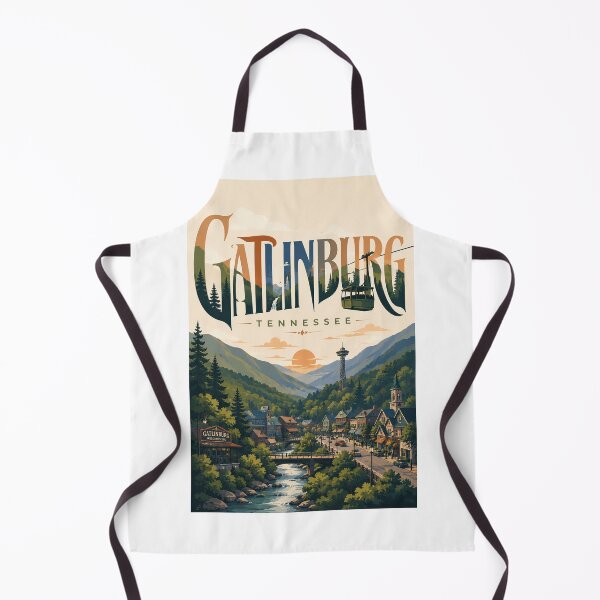 Item preview, Gatlinburg Tennessee Great Smoky Mountains Downtown and Aerial Tramway designed and sold by Aryabek.
