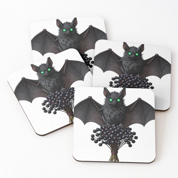 Item preview, Gothic Horseshoe Bat Poison Hemlock designed and sold by IllumeInk.