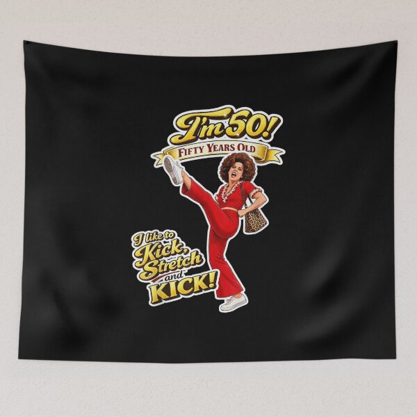 Item preview, Sally Omalley Like to Kick and Stretch designed and sold by VickyKuhnart.