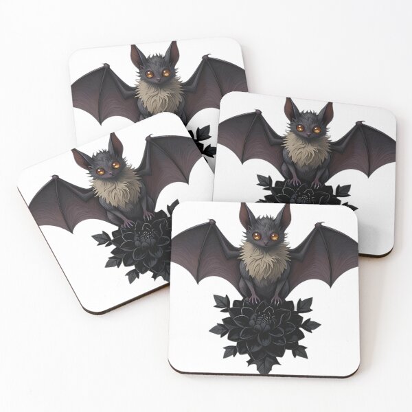 Item preview, Gothic Pallid Bat Black Dahlia Sanctuary designed and sold by IllumeInk.