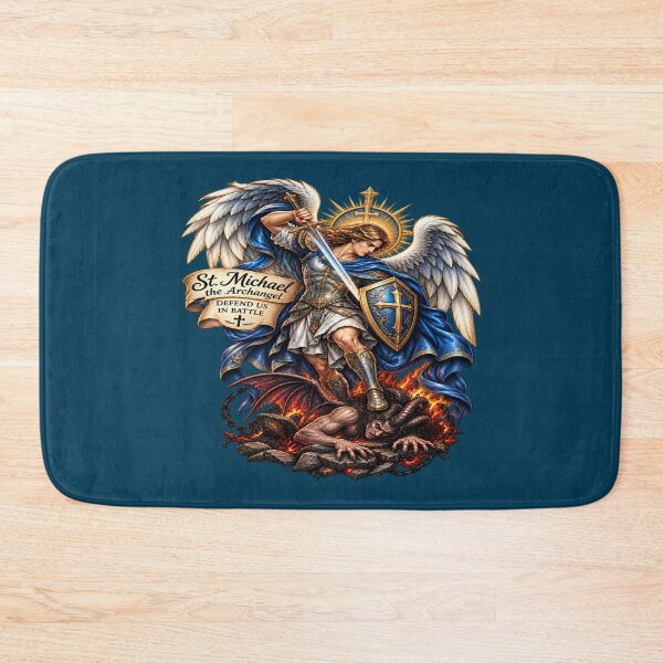 Item preview, Saint Michael Defend Us designed and sold by SunflowersandSalvations .