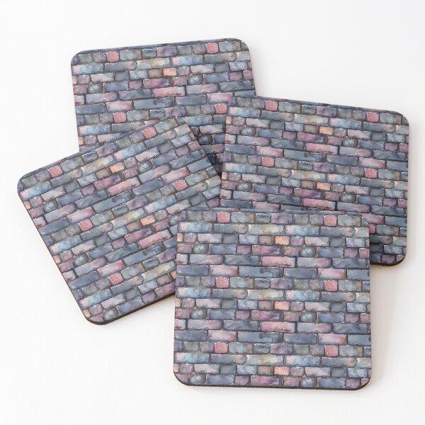 Item preview, Pastel Watercolor Brick Wall Seamless Pattern designed and sold by NTGUILTY.