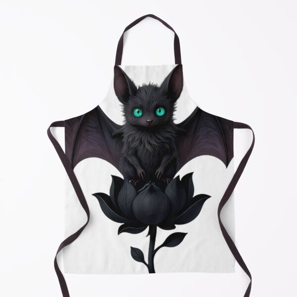 Item preview, Gothic Daubenton Bat Midnight Lotus designed and sold by IllumeInk.