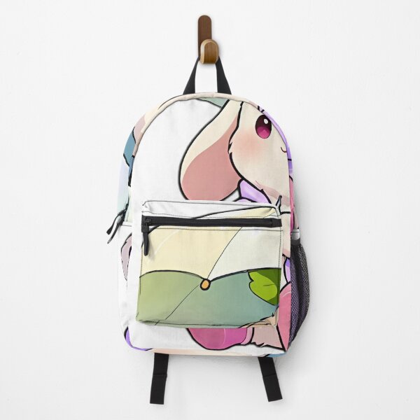 Item preview, Cute White Bunny in Lavender Slicker with Tulip Leaf Umbrella designed and sold by pumsquare.