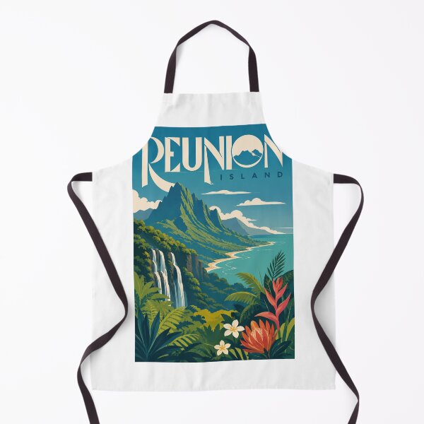 Item preview, Réunion Island Tropical Coast Mountains and Waterfalls designed and sold by Aryabek.